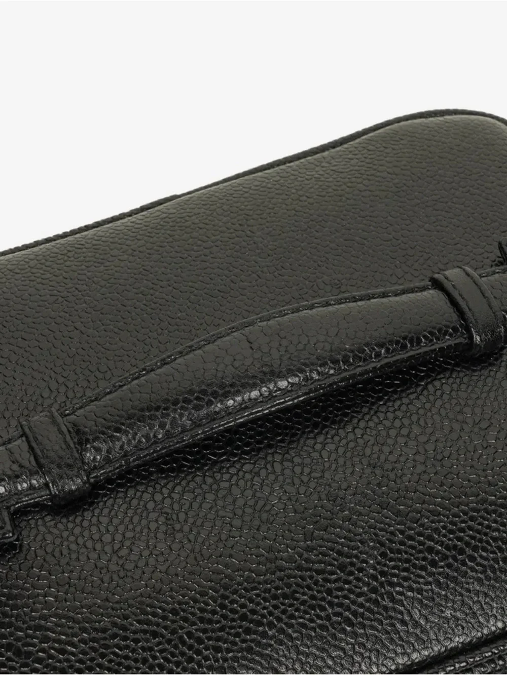 CHANEL Black Quilted Vanity Case with Gold Hardware
